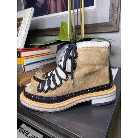 Rag & Bone Compass Camel Leather Booties 36 - Picture 7 of 16